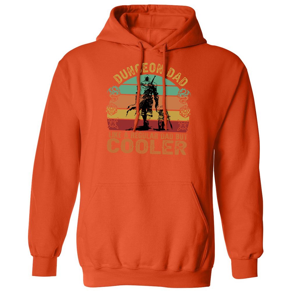 Dungeon Dad Like A Regular Dad Classic Unisex Hoodie - Orange - 10