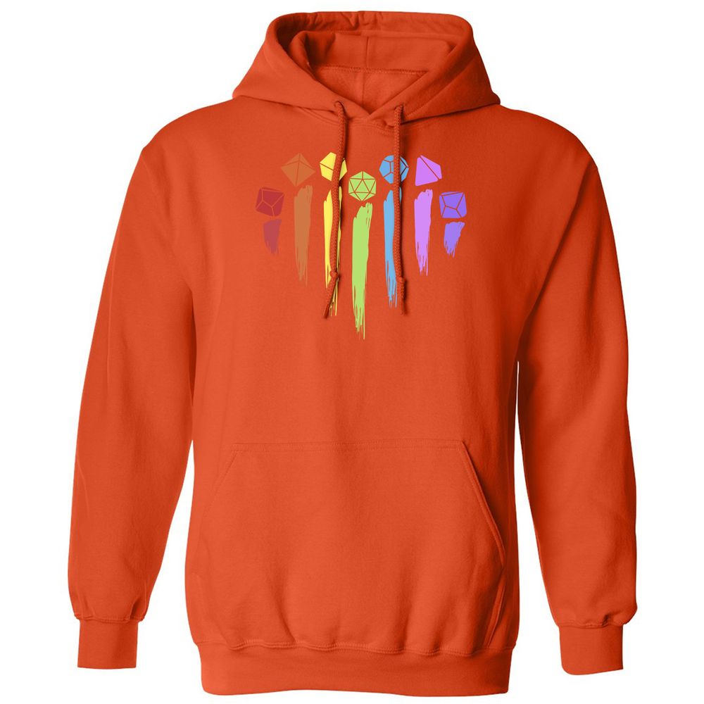 Dice Rainbow Heart Shape - Orange - 10