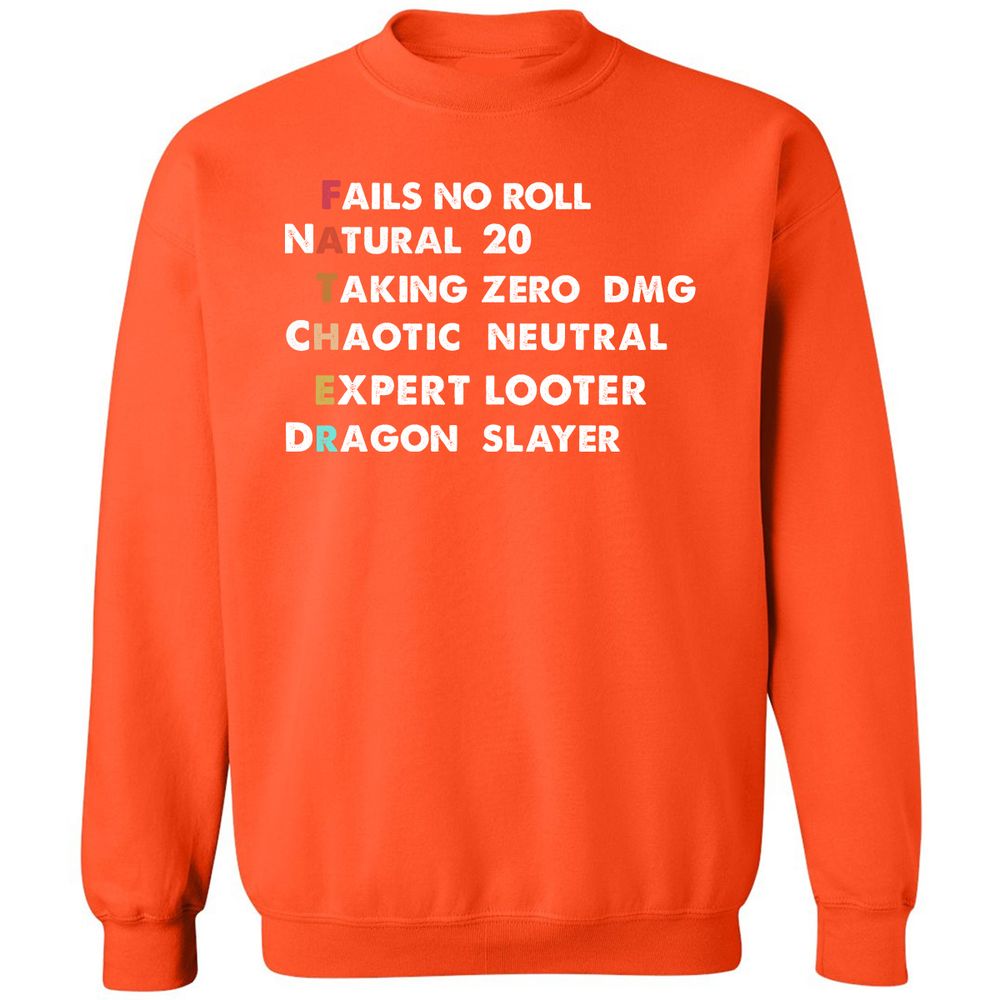 Father D&D Classic Unisex Sweatshirt - Orange - 10