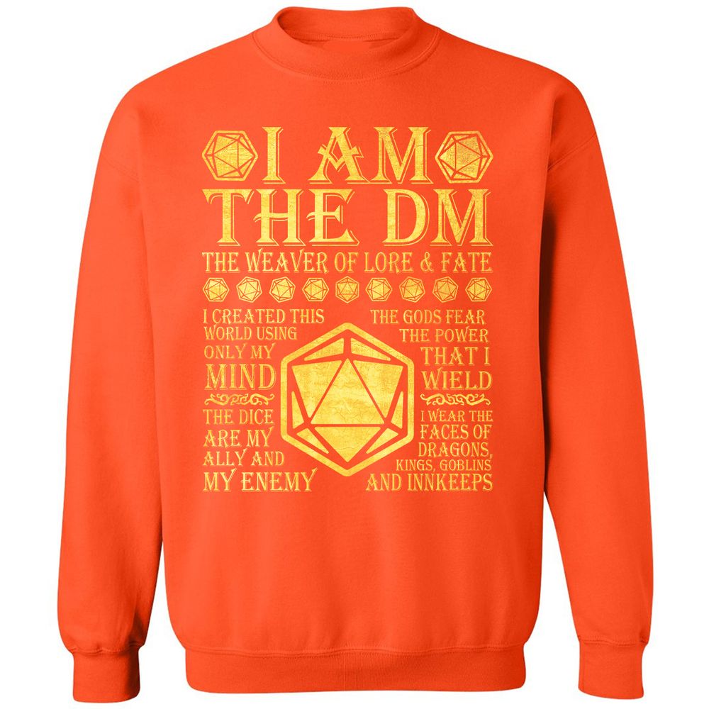 I Am The DM Classic Unisex Sweatshirt - Orange - 10