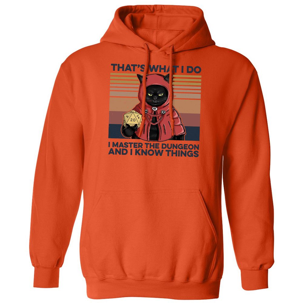 I Master The Dungeons Classic Unisex Hoodie - Orange - 10