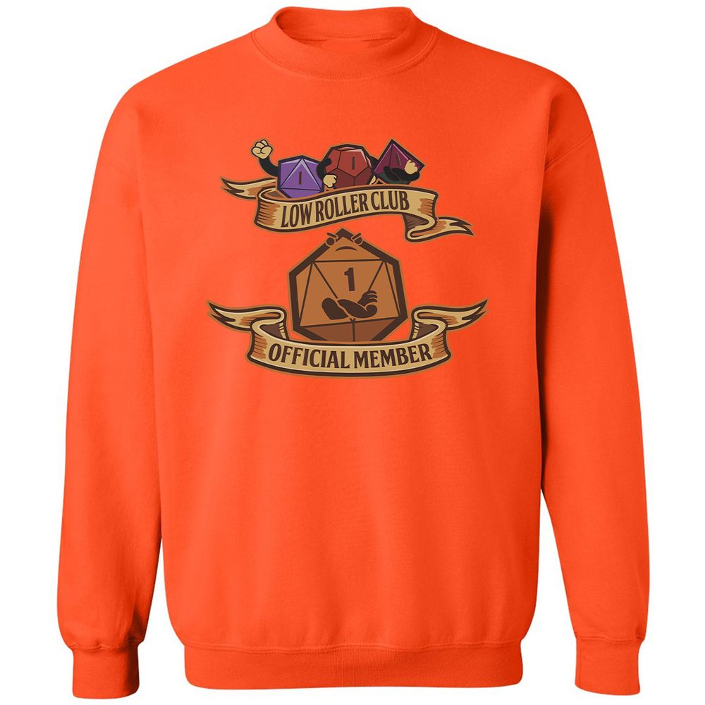 Low Roller Club Classic Unisex Sweatshirt - Orange - 10