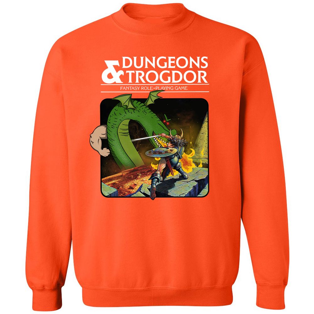 Trogdor Classic Unisex Sweatshirt - Orange - 10