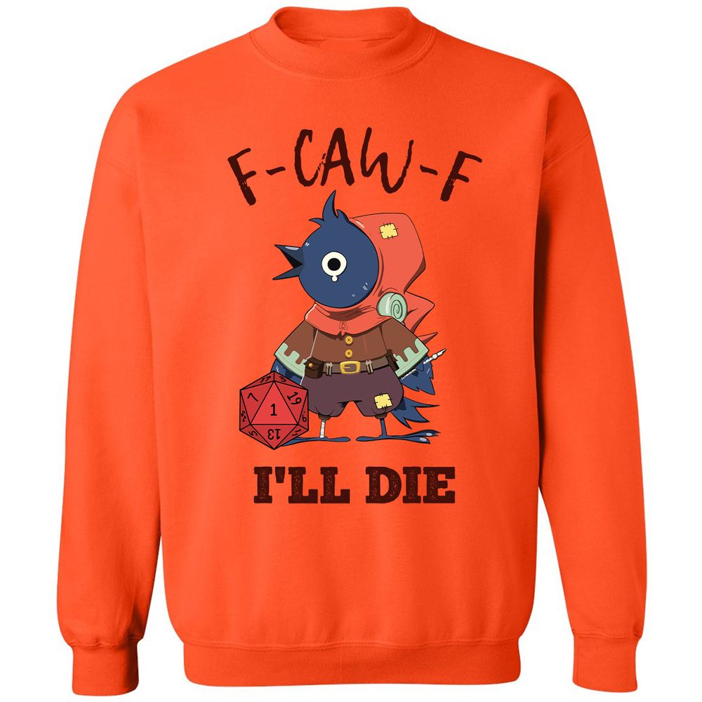 Classic Unisex Sweatshirt - White - Orange - 10