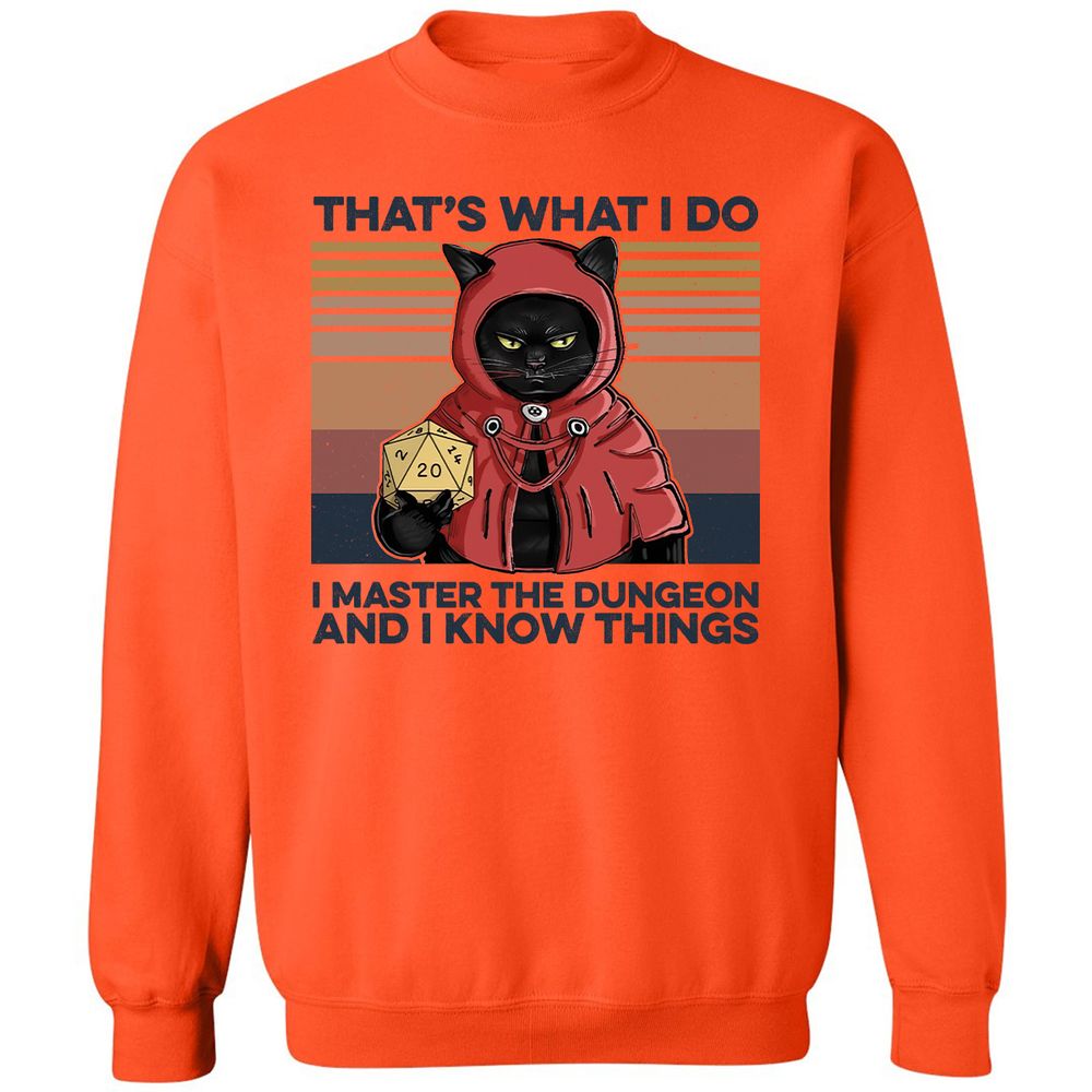 I Master The Dungeons Classic Unisex Sweatshirt - Orange - 10
