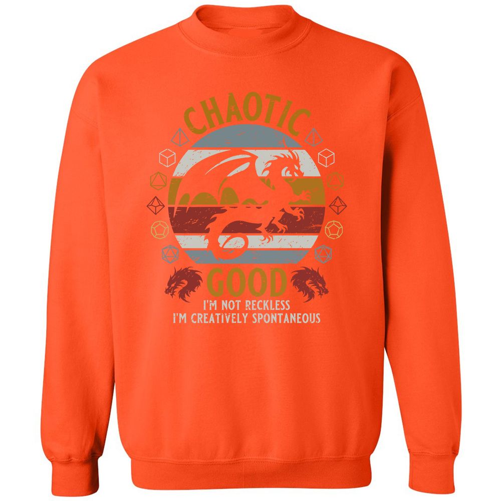 Chaotic Good Classic Unisex Sweatshirt - Orange - 10