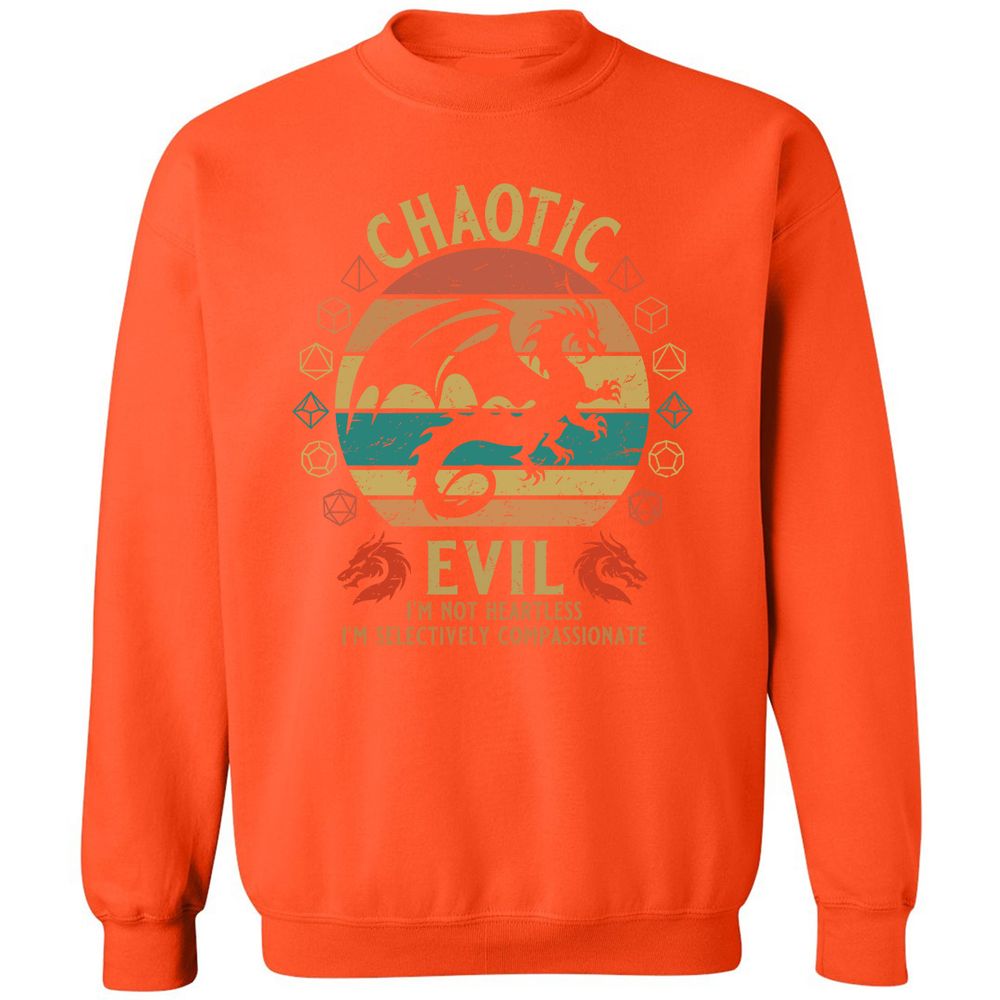 Chaotic Evil Classic Unisex Sweatshirt - Orange - 10