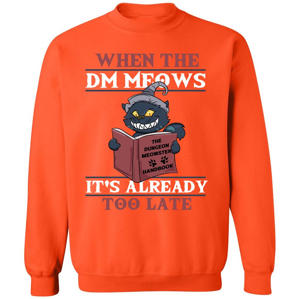 When The DM Meow Classic Unisex Sweatshirt - Orange - 10