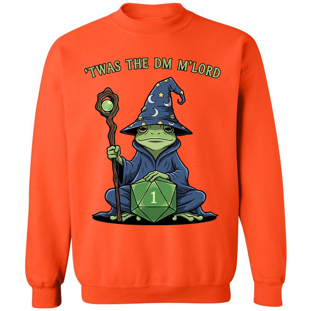 Twas the DM M’lord Classic Unisex Sweatshirt - Orange - 10