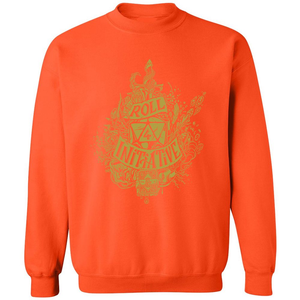 Roll Initiative Classic Unisex Sweatshirt - Orange - 10