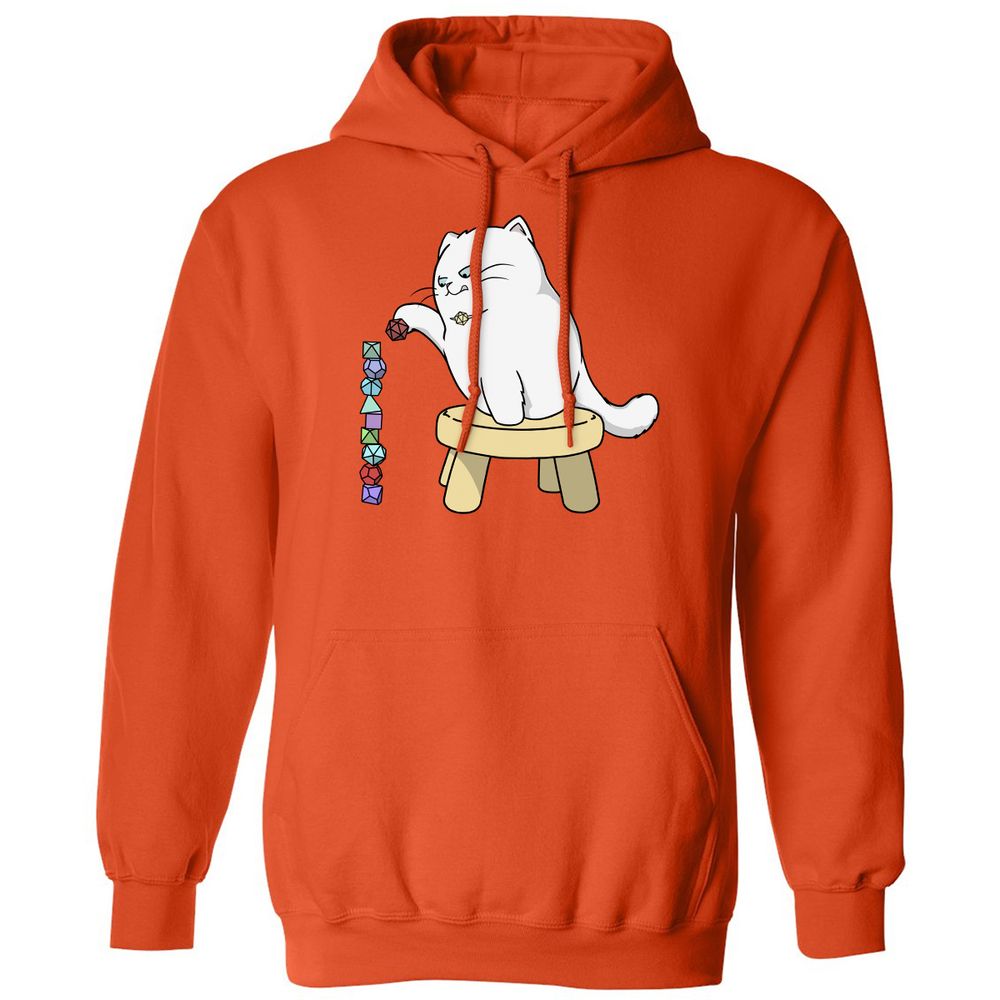 Cat Stacking Dice Classic Unisex Hoodie - Orange - 10