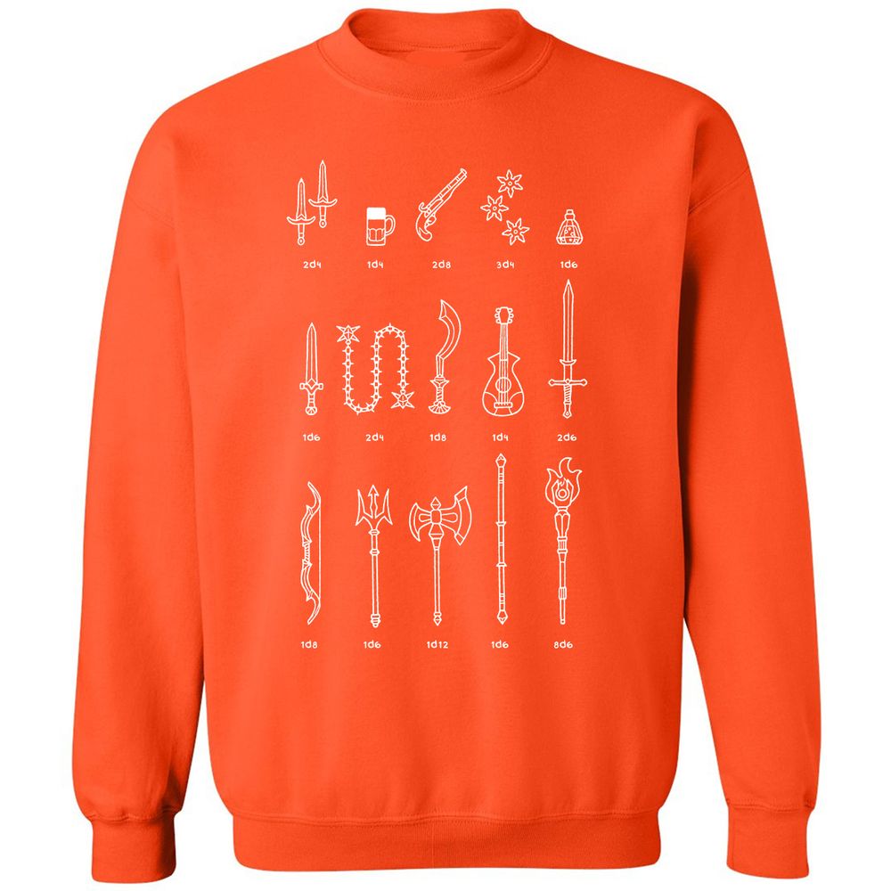 Damage Dealer RPG Classic Unisex Sweatshirt - Orange - 10