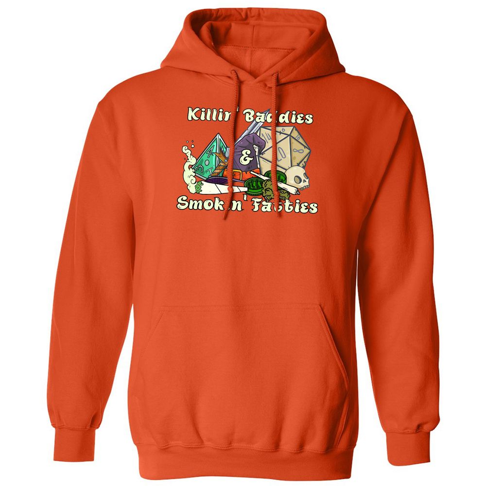 Killin' Baddies Smokin' Fatties Classic Unisex Hoodie - Orange - 10