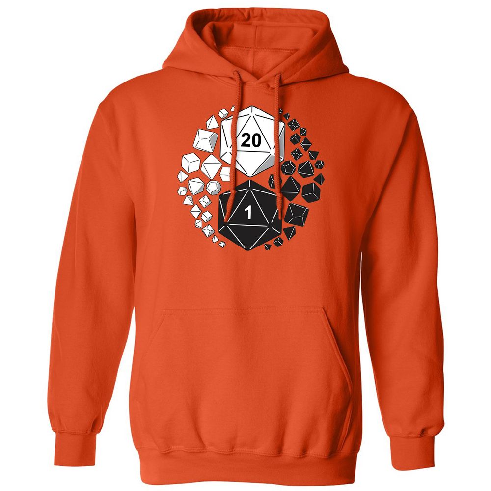 Gaming Yin Yang Classic Unisex Hoodie - Orange - 10