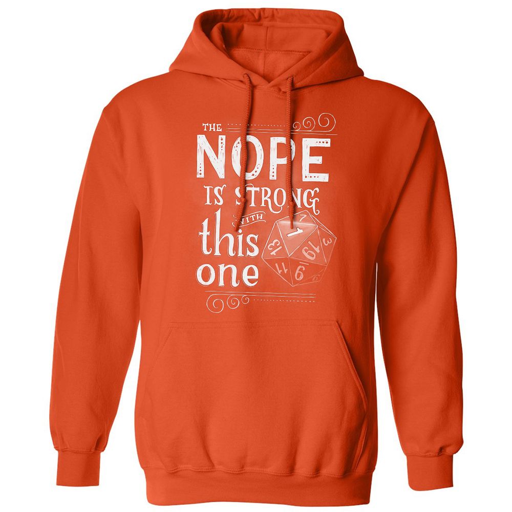 The NOPE is Strong with This One Classic Unisex Hoodie - Orange - 10