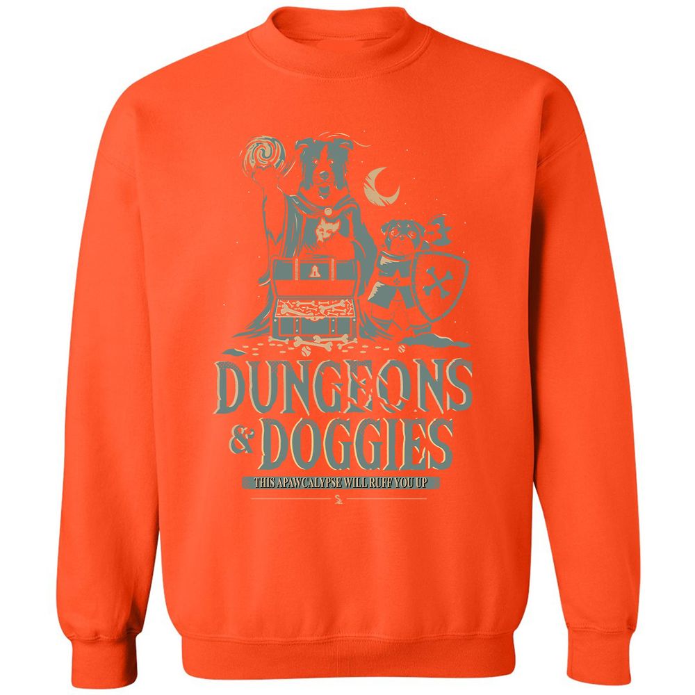 Dungeons & Doggies Classic Unisex Sweatshirt - Orange - 10