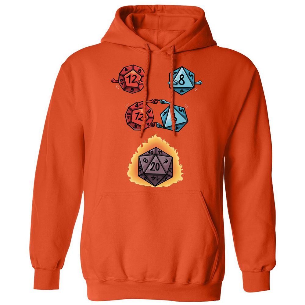 Dice Fusion Classic Unisex Hoodie - Orange - 10