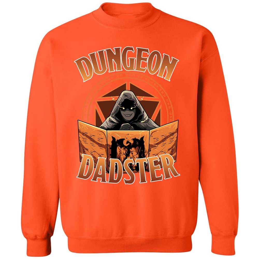 Dungeon Dadster Classic Unisex Sweatshirt - Orange - 10
