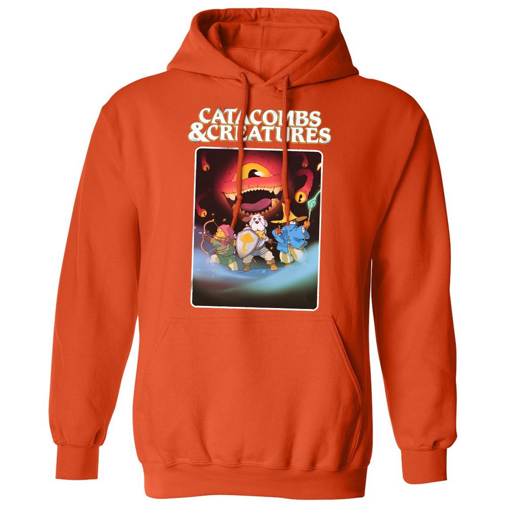 Catacombs & Creatures Classic Unisex Hoodie - Orange - 10