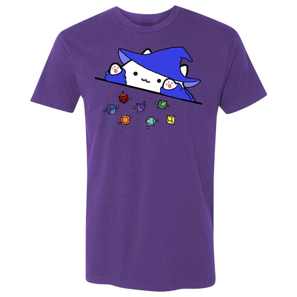 Cat Throws Dices Premium Unisex T-Shirt - Purple Rush - 10