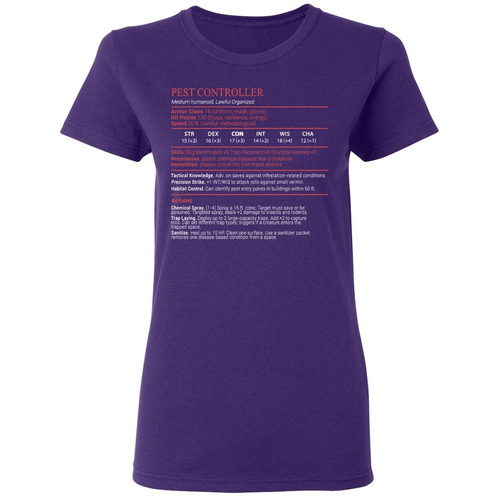 Pest Controller Stats Block - Purple - 10