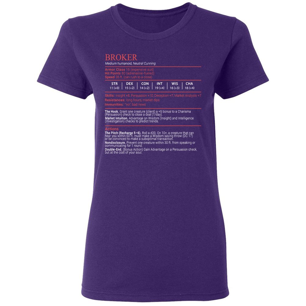 Broker Stats Block - Purple - 10