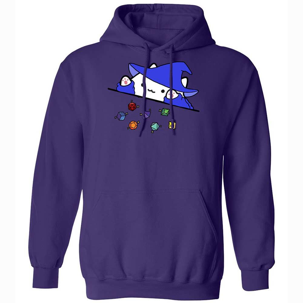 Cat Throws Dices Classic Unisex Hoodie - Purple - 10