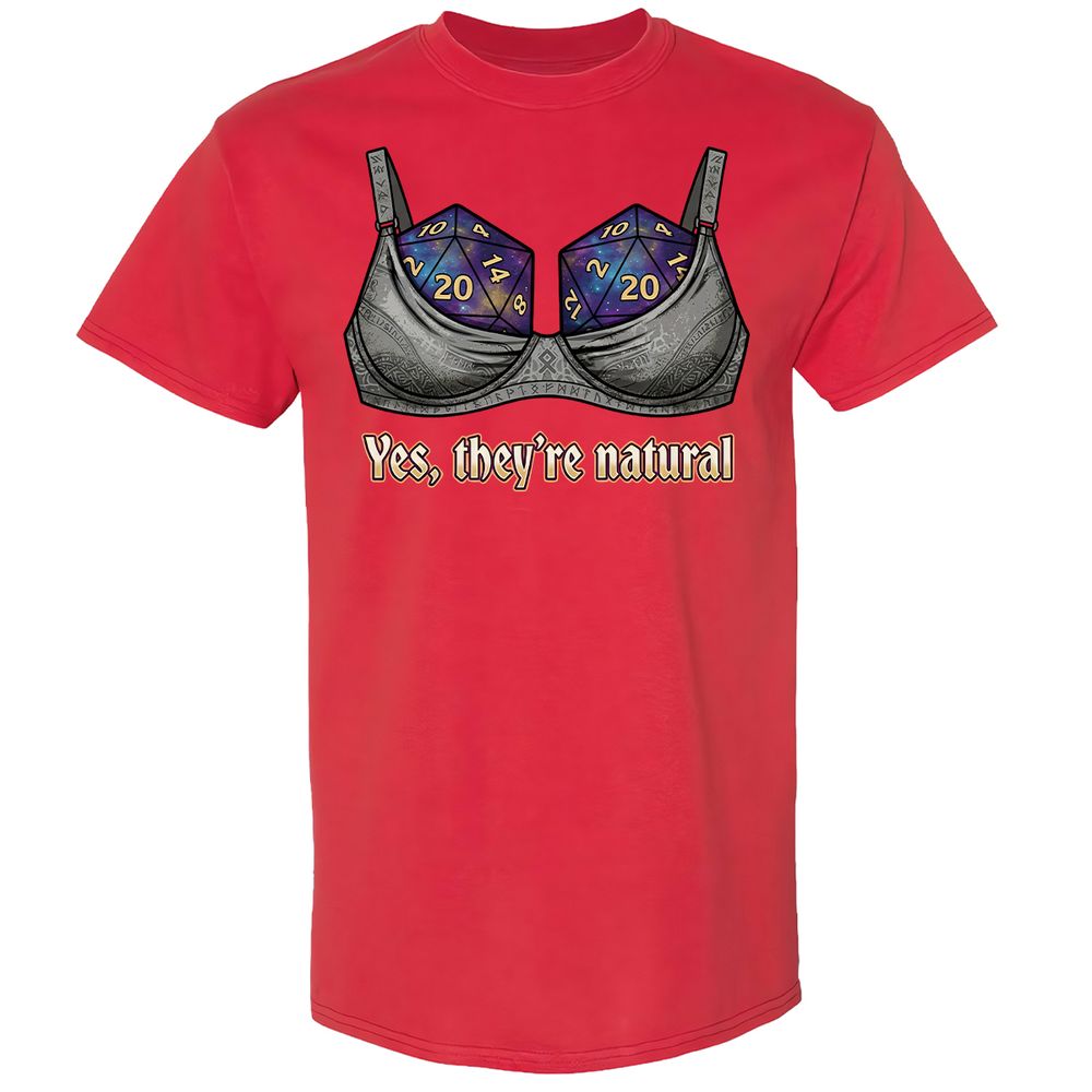 They Are Natural Nat20 Classic Unisex T-Shirt - Red - 10