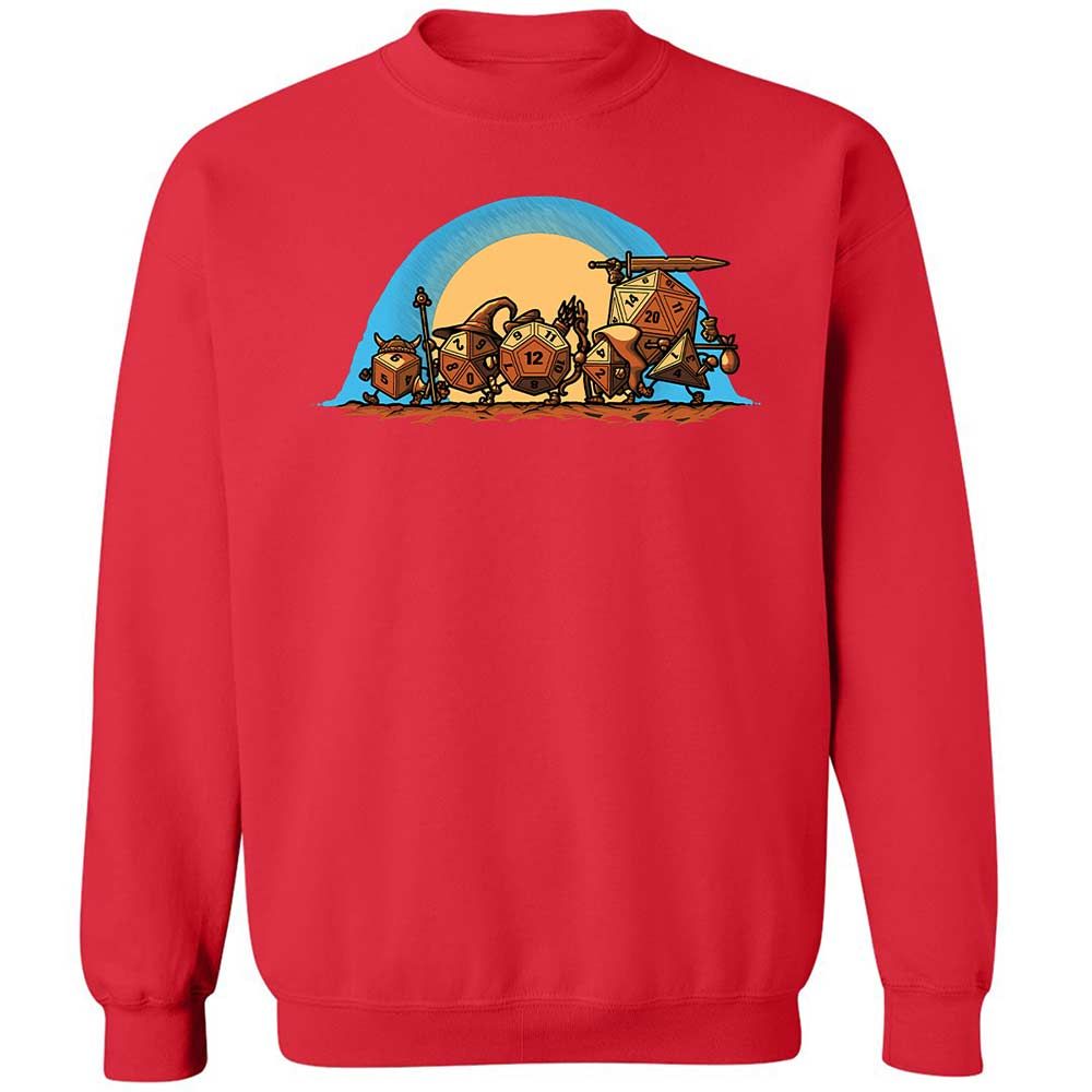 The Fellowship Of The Dice Classic Unisex Sweatshirt - Red - 10