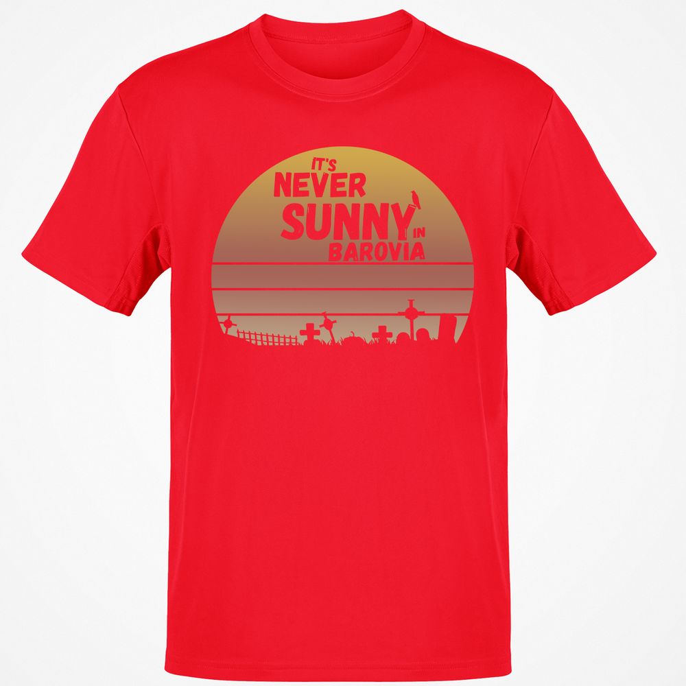 Vintage It's Never Sunny In Barovia Classic Unisex T-Shirt - Red - 10