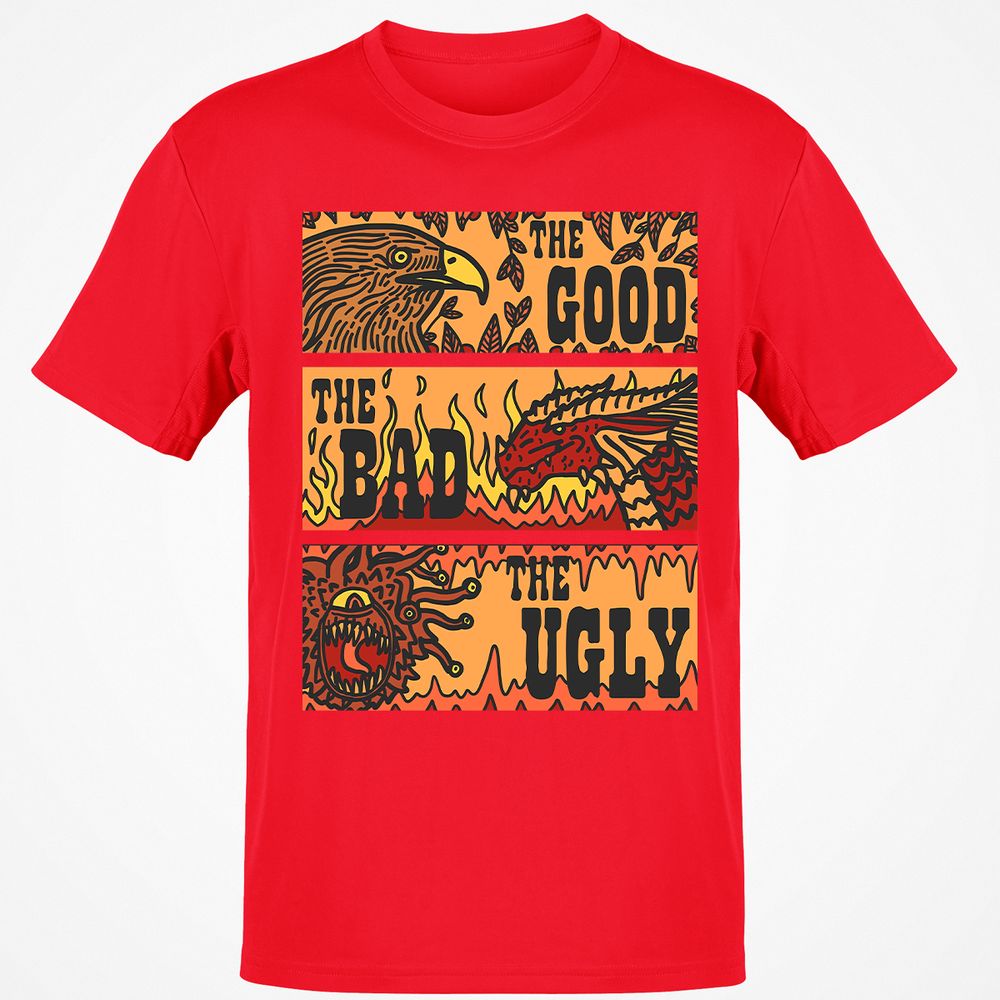 The Good The Bad The Ugly Classic Unisex T-Shirt - Red - 10