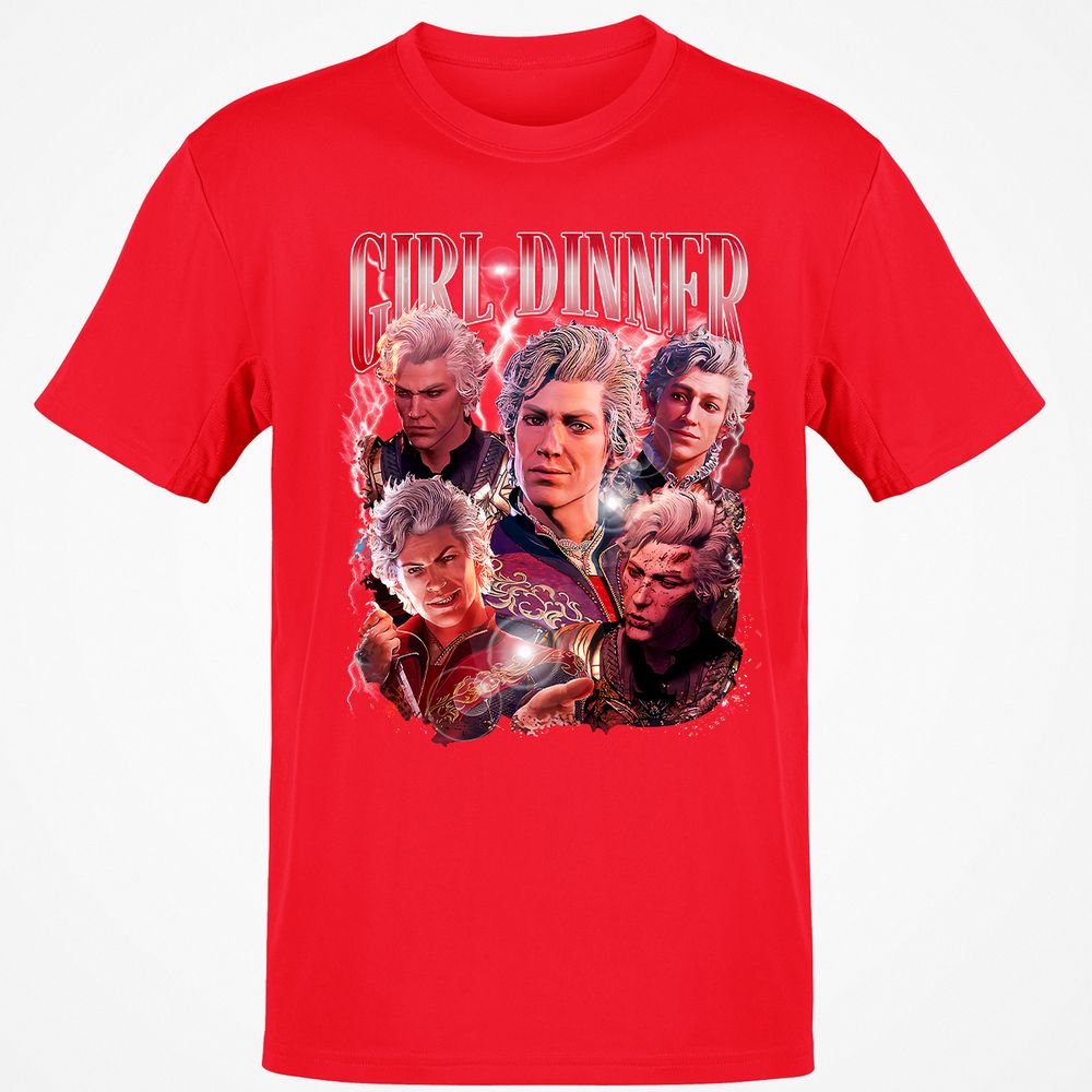 Astarion Girl Dinner Classic Unisex T-Shirt - Red - 10
