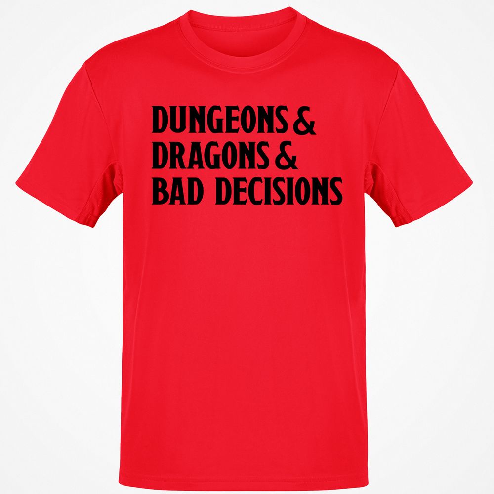 Bad Decisions Classic Unisex T-Shirt - Red - 10