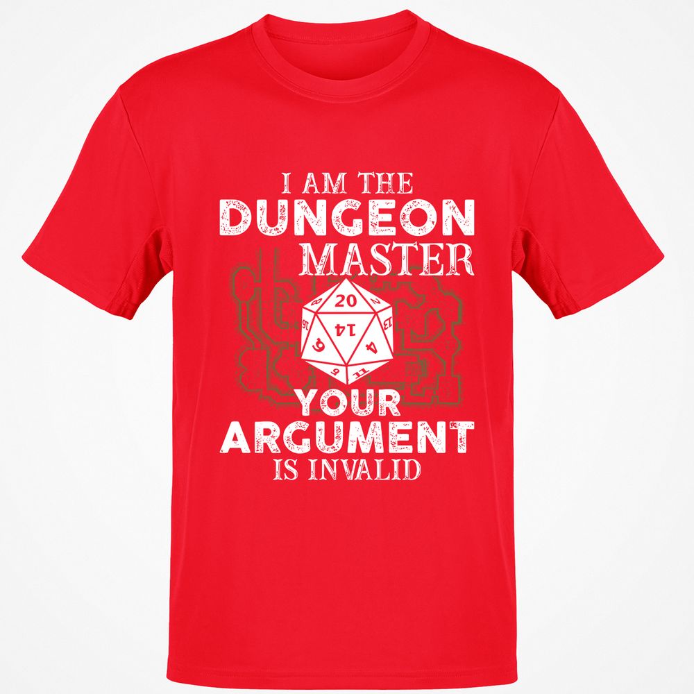 I Am the Dungeon Master – Your Argument Is Invalid - Red - 10