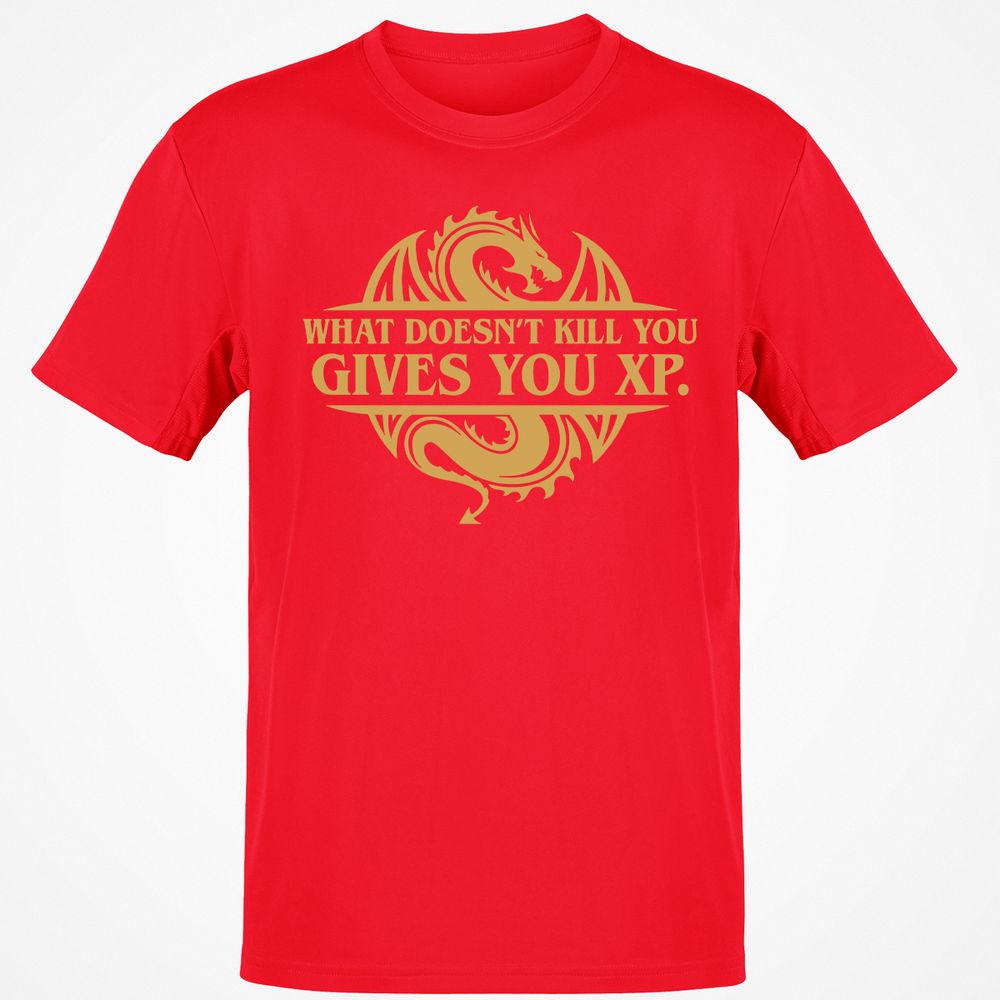 What Doesn't Kill You Gives You XP T-Shirt - Red - 10