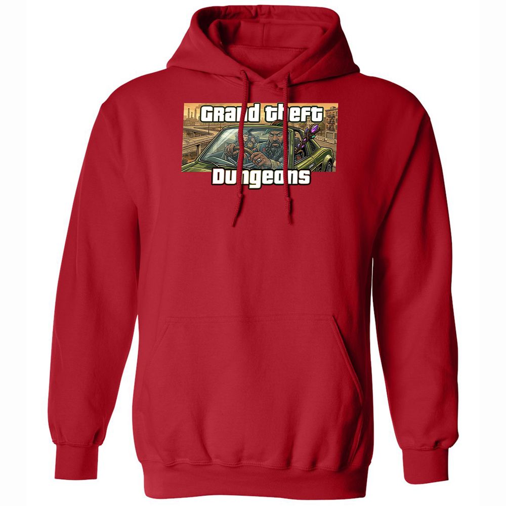 Grand Theft Dungeons Classic Unisex Hoodie - Red - 10