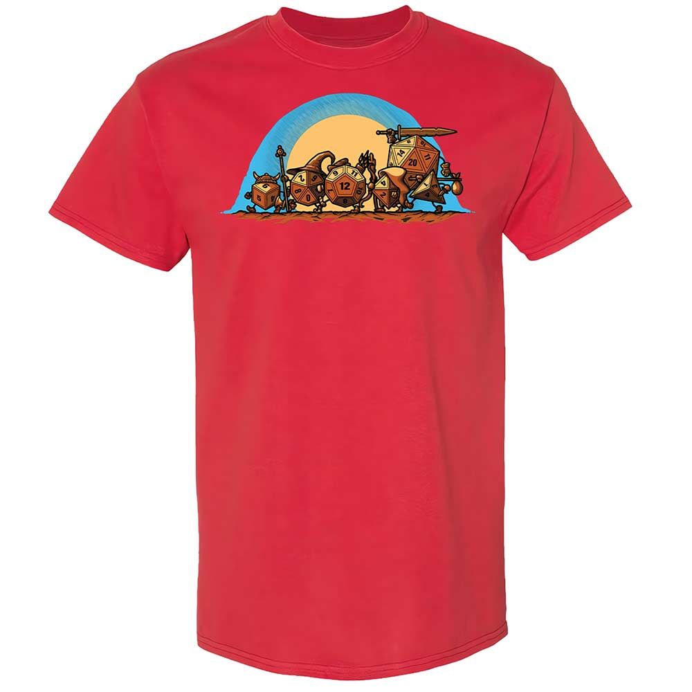 The Fellowship Of The Dice Classic Unisex T-Shirt - Red - 10