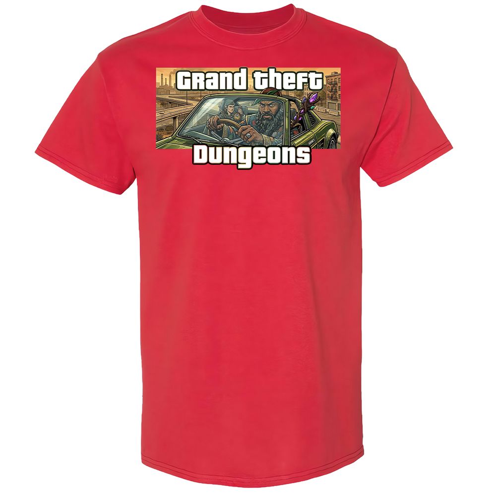 Grand Theft Dungeons Classic Unisex T-Shirt - Red - 10