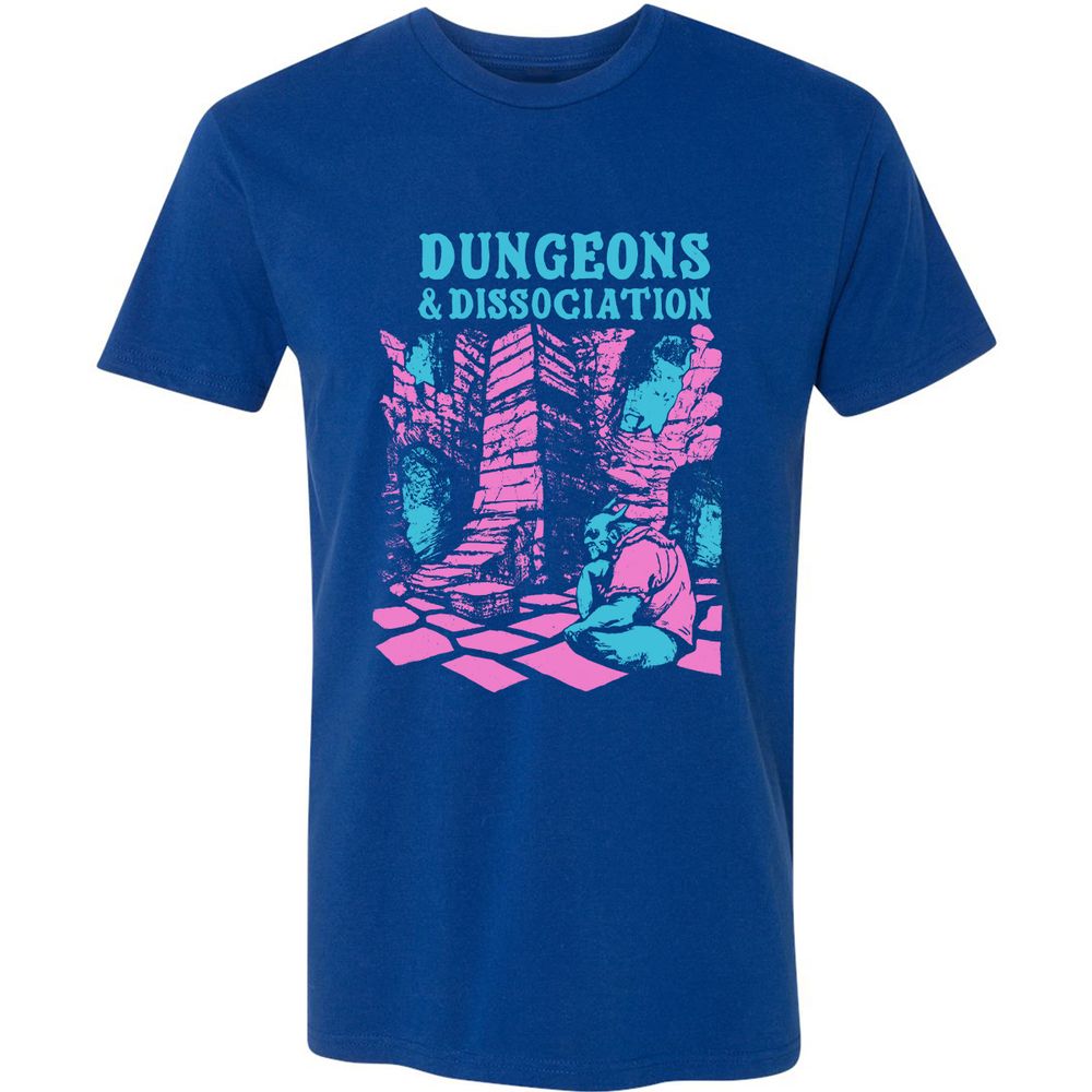 Dungeons And Dissociation Premium Unisex T-Shirt - Royal - 10