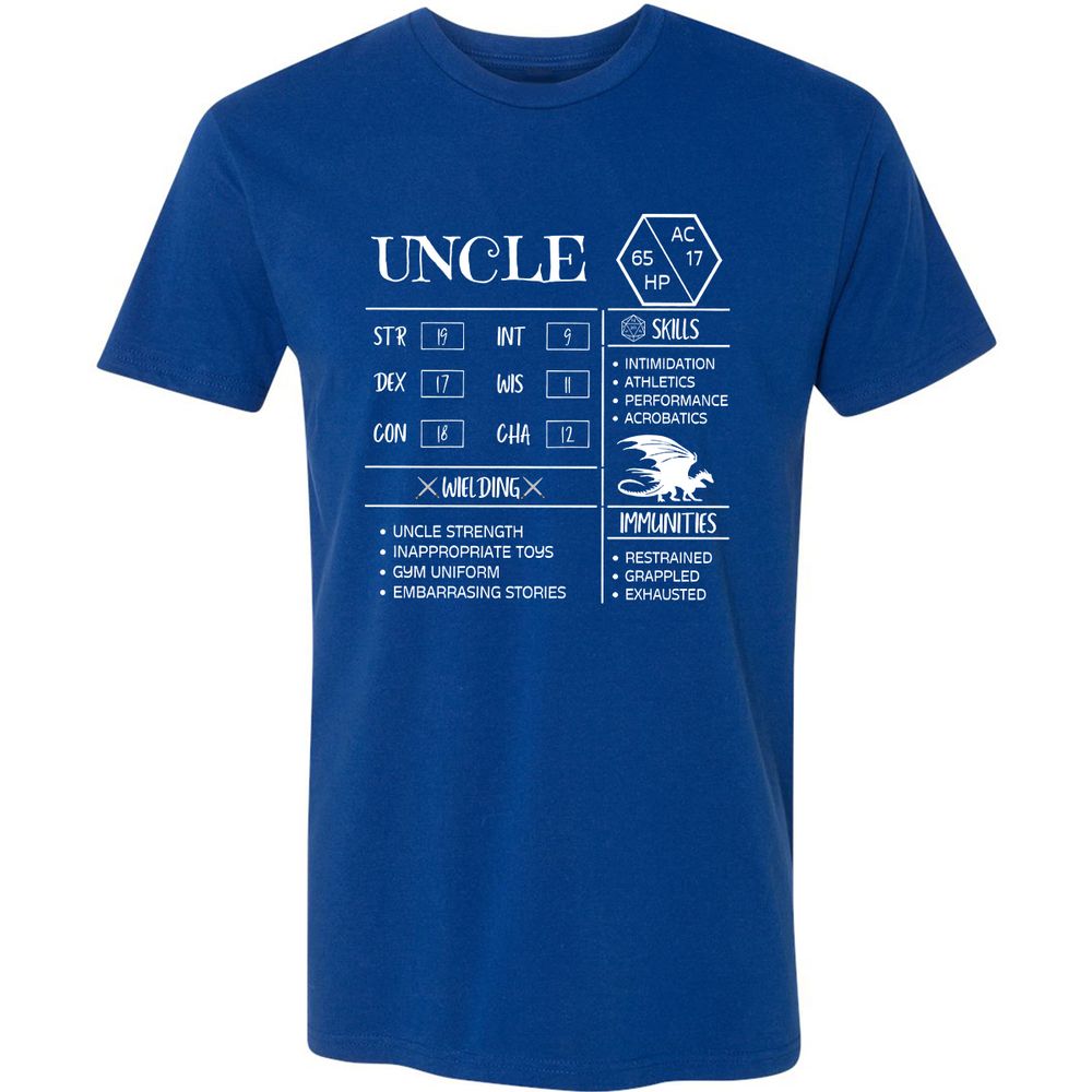 Uncle Stats 2 Premium Unisex T-Shirt - Royal - 10