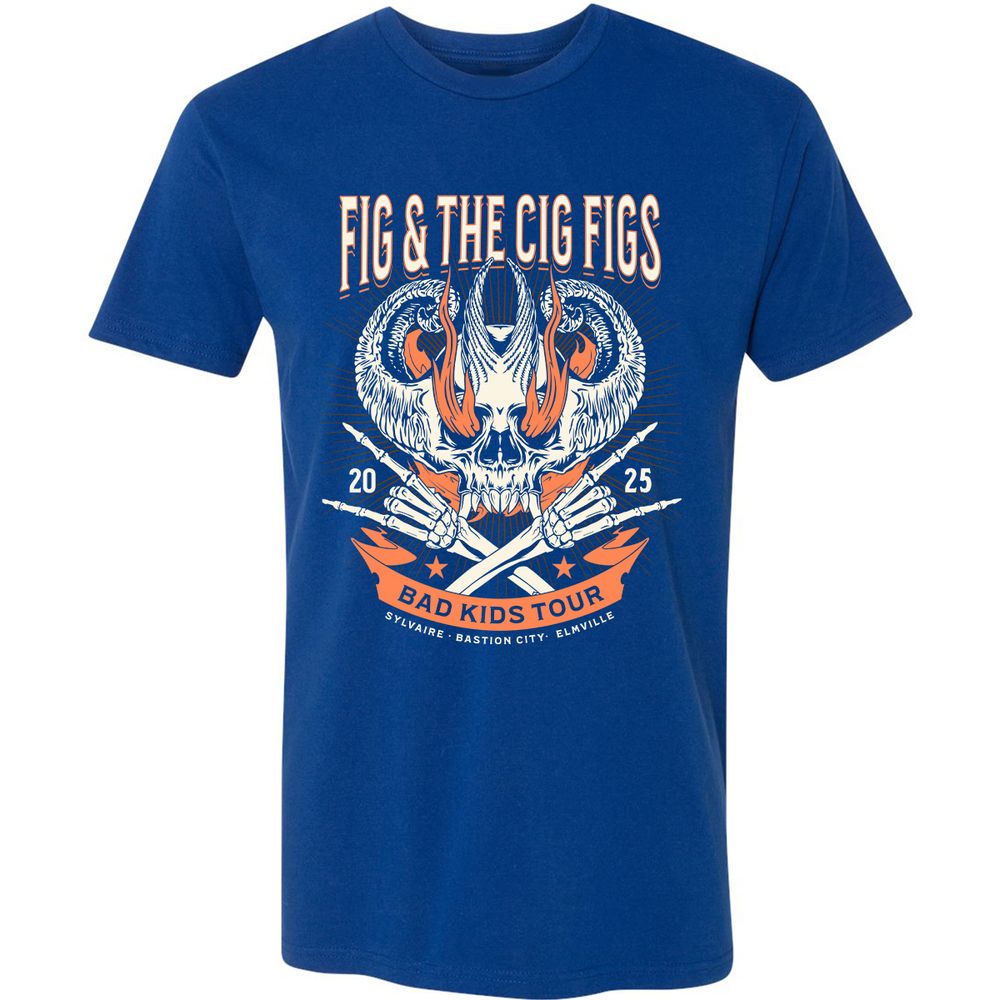 Fig and the Cig Figs, Dimension 20 Premium Unisex T-Shirt - Royal - 10