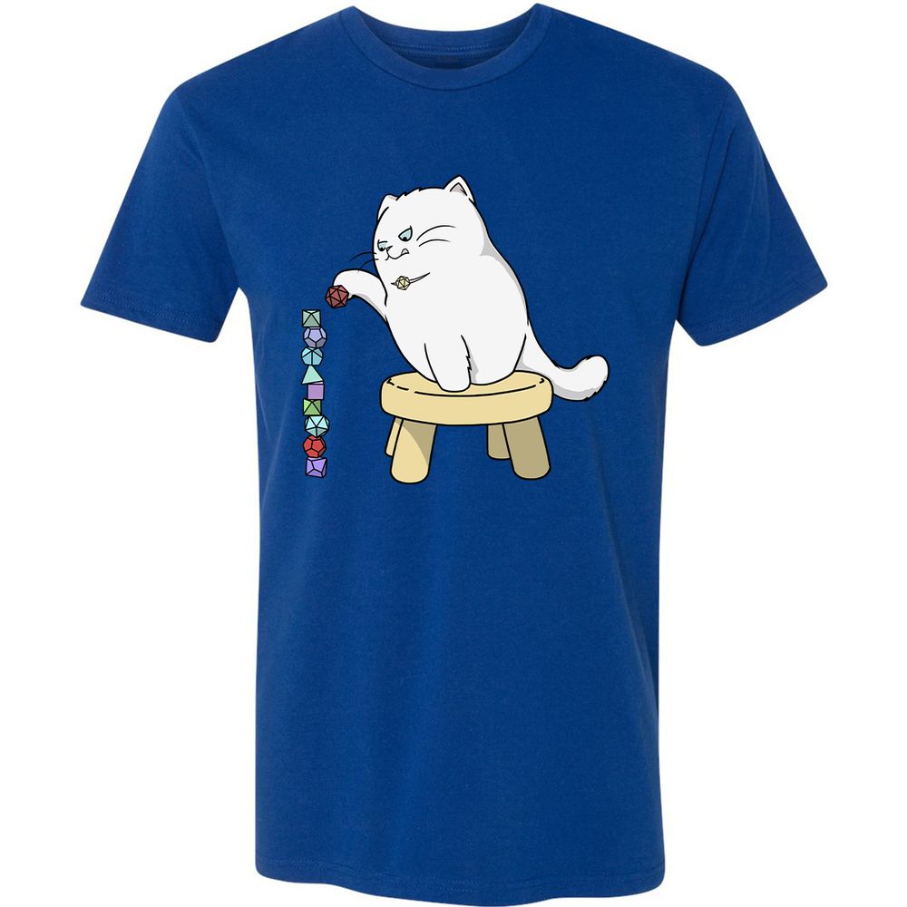 Cat Stacking Dice Premium Unisex T-Shirt - Royal - 10