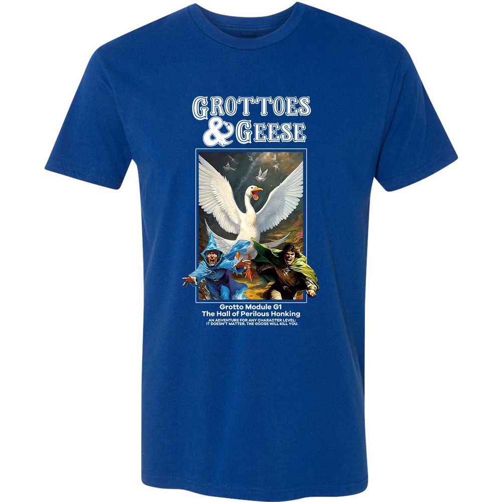 Grottoes & Geese Premium Unisex T-Shirt - Royal - 10