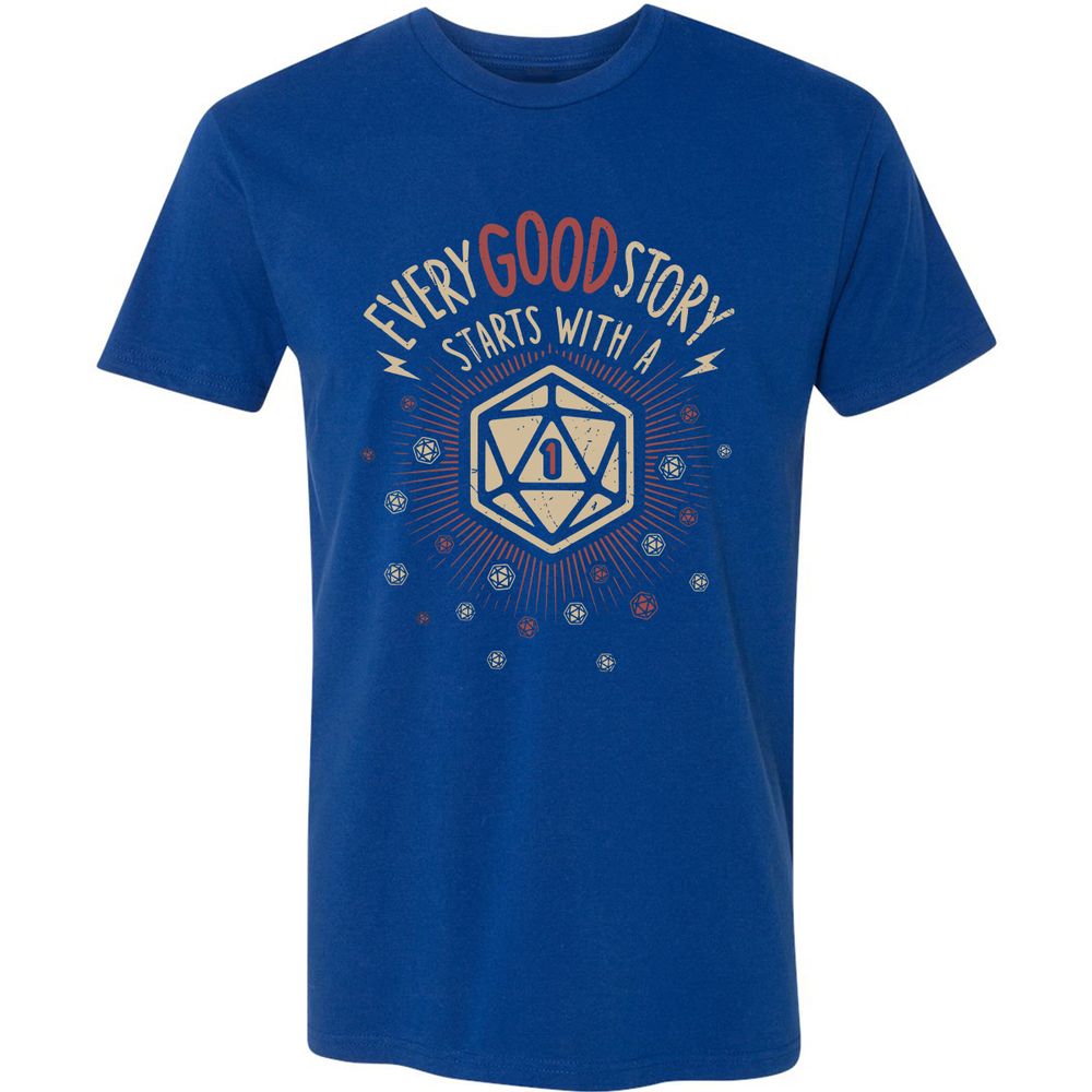 Good Story Starts With A 1 Premium Unisex T-Shirt - Royal - 10