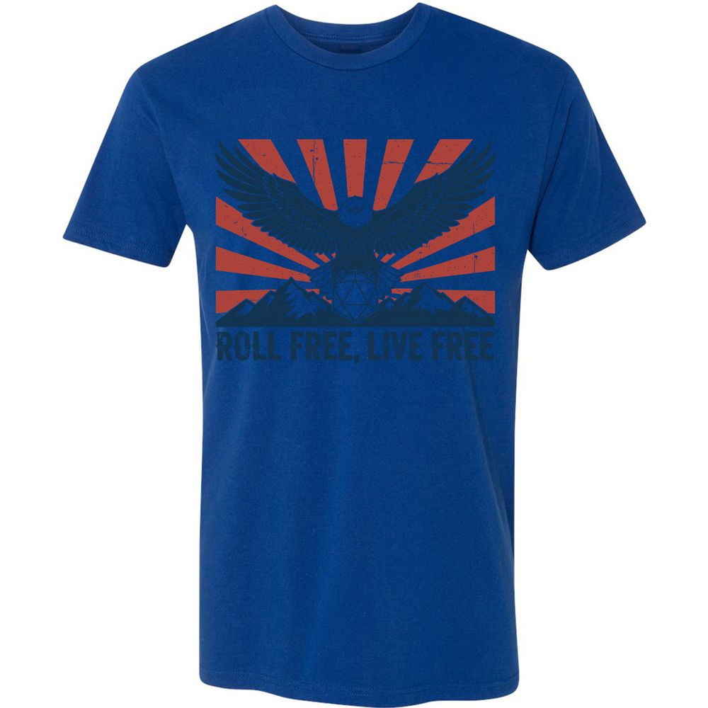 Roll Free, Live Free Premium Unisex T-Shirt - Royal - 10