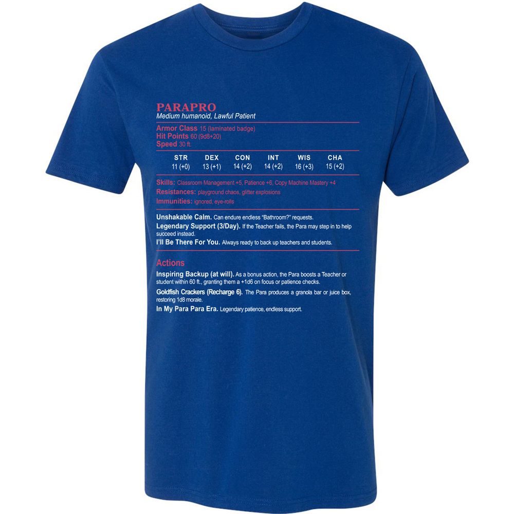 para Premium Unisex T-Shirt - Royal - 10