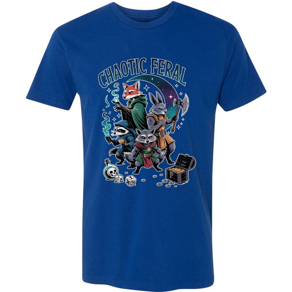 Chaotic Feral Premium Unisex T-Shirt - Royal - 10