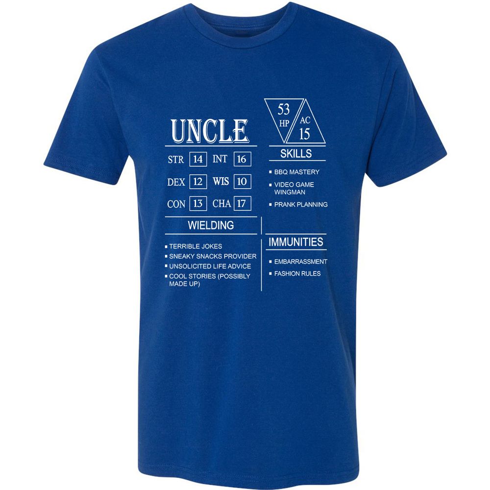 Uncle Stats Premium Unisex T-Shirt - Royal - 10