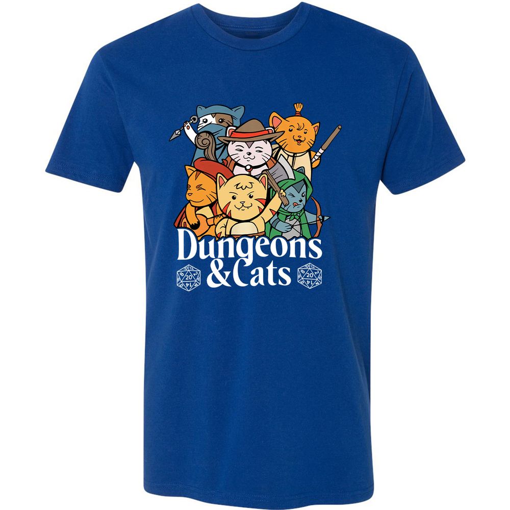 Dungeons & Cats Premium Unisex T-Shirt - Royal - 10