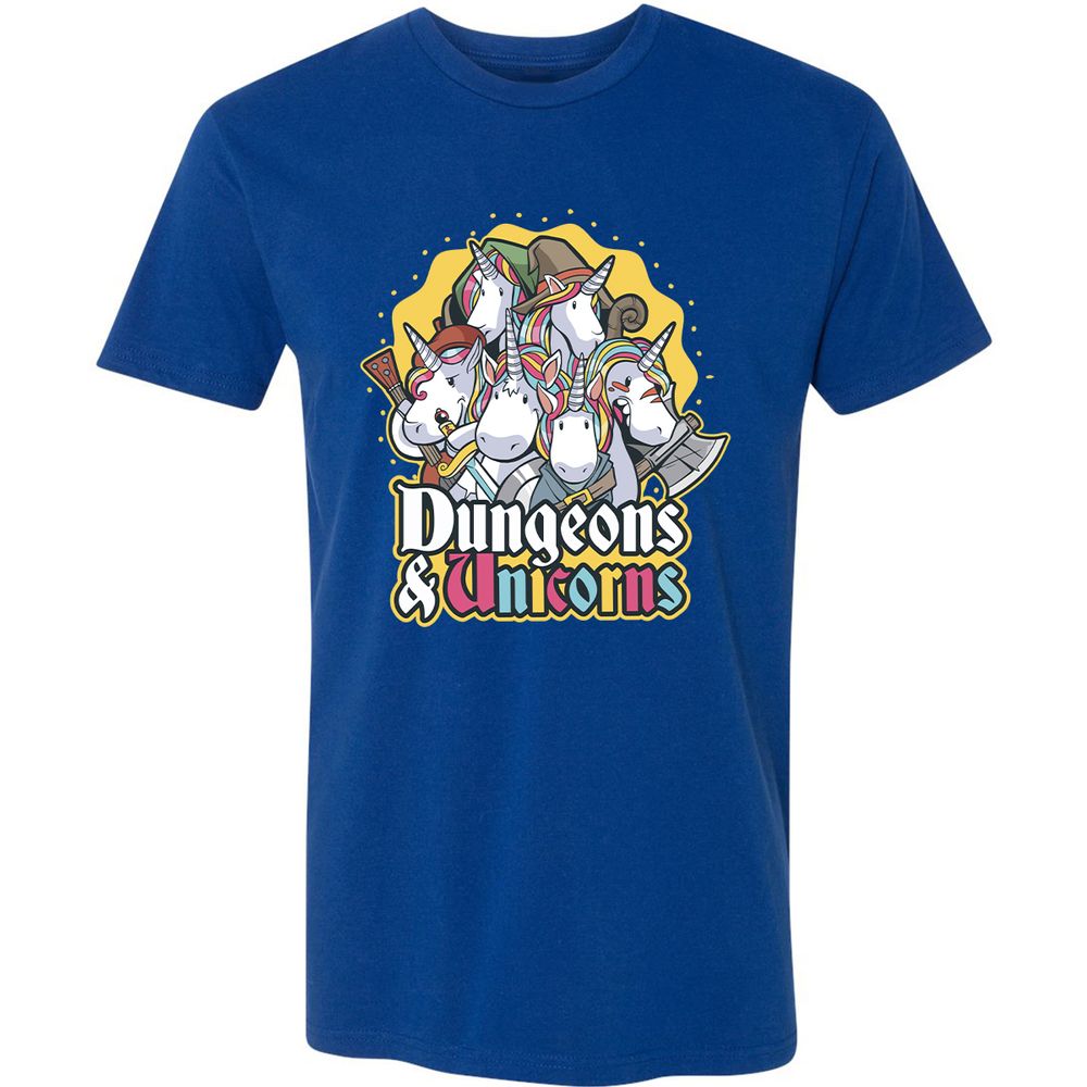 Dungeons And Unicorns Premium Unisex T-Shirt - Royal - 10
